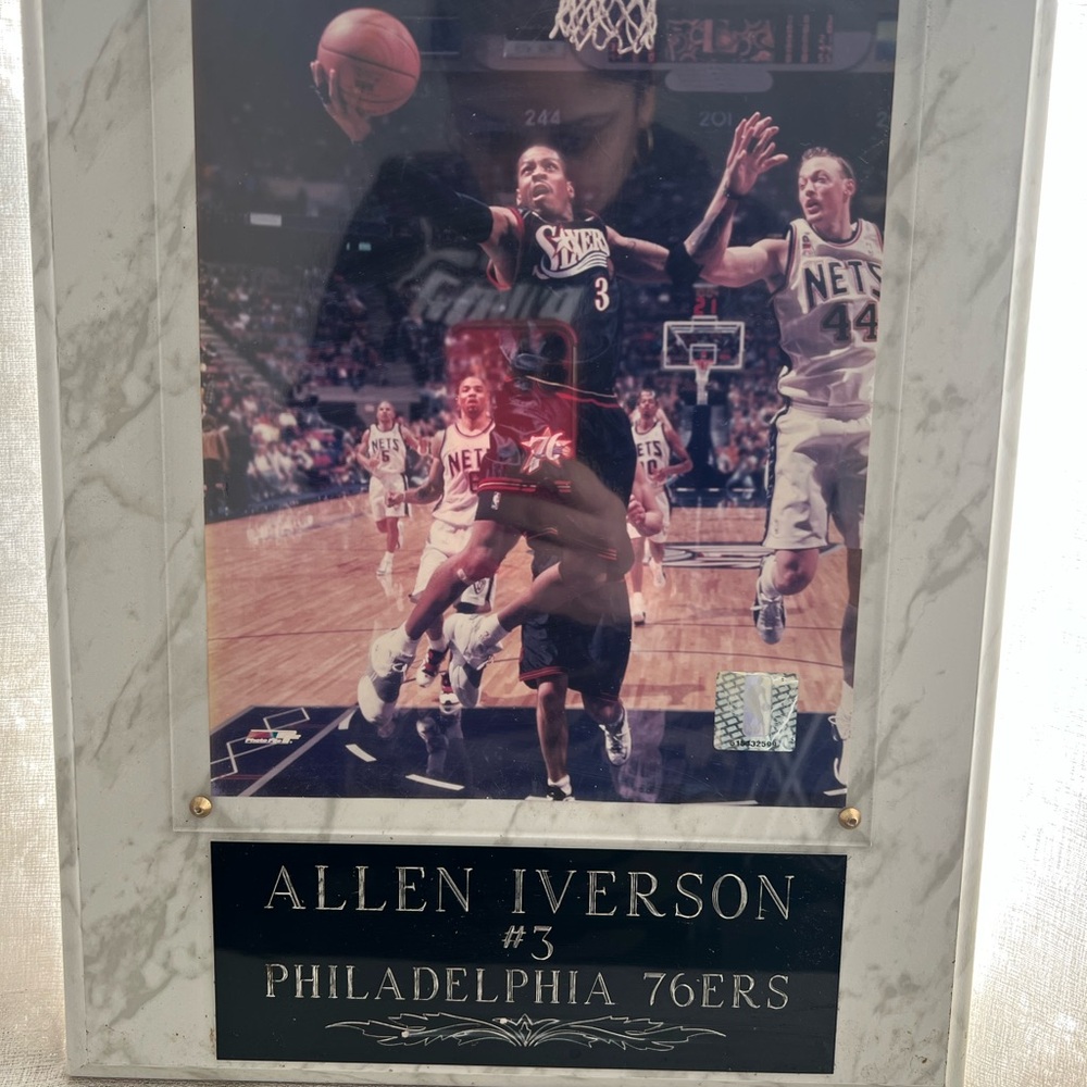 Framed Sports Wall Art - Black and White Marble Effect Frame